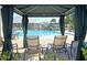 Relaxing pool area with cabana and chairs, perfect for enjoying sunny days at 2012 Barn Swallow Rd, Summerville, SC 29483