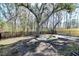 Private backyard featuring a stone patio and mature tree for a serene setting at 2317 Chisol Plow St, Mount Pleasant, SC 29466
