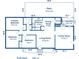 Detailed first-floor plan showcasing layout of bedrooms, kitchen, living spaces, and patio at 28 Elmora Ave, Goose Creek, SC 29445