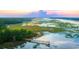 Aerial view of the community's marsh, green space, and pier extending onto the water at 3846 Delinger Dr, Mount Pleasant, SC 29466