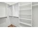 Bright walk-in closet provides ample storage with open shelving and chrome rods at 3866 Delinger Dr, Mount Pleasant, SC 29466
