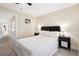 Cozy bedroom with carpet, soothing colors, and a decorative wall trim at 404 Terrier Rd, Goose Creek, SC 29445