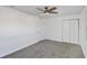 Bedroom with carpet, fan, closet, and natural light from window at 415 Parkdale Dr # 12 A, Charleston, SC 29414