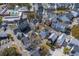 An aerial view of charming two-story homes in a vibrant community setting with manicured lawns at 4341 Cordial Aly, North Charleston, SC 29405