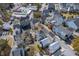 High angle view of residential area featuring rooftops, swimming pool and street view at 4341 Cordial Aly, North Charleston, SC 29405