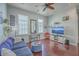 A cozy living room with a comfortable sofa and modern furnishings at 4341 Cordial Aly, North Charleston, SC 29405