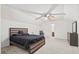 Bright bedroom with a ceiling fan, carpet and furniture at 558 Wynfield Forest Dr, Summerville, SC 29485