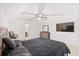 Bright bedroom with a ceiling fan, carpet and furniture at 558 Wynfield Forest Dr, Summerville, SC 29485