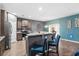 Eat in kitchen features a long island with bar seating and stainless appliances at 558 Wynfield Forest Dr, Summerville, SC 29485