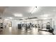 Bright fitness center with a variety of modern exercise equipment, fans, and natural light perfect for workouts at 643 Blueway Ave, Summerville, SC 29486