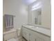 Functional bathroom featuring a vanity with storage, a sink, and a coordinating towel rack at 106 Mayrant St, Summerville, SC 29483