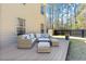Backyard deck with wicker furniture, perfect for outdoor living and entertaining at 1104 Old Course Ln, Mount Pleasant, SC 29466