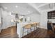 Modern kitchen with stainless steel appliances and eat-in island at 1114 Donerail Ln, Johns Island, SC 29455