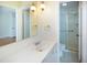 Bathroom featuring a vanity with a sink, a mirror, and an adjacent shower and toilet area at 1258 Redeemer Dr, Hanahan, SC 29410