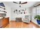 Cozy room featuring hardwood floors and a window at 126 Moon Shadow Ln, Summerville, SC 29485