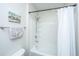 Bathroom with a shower and tub combination and neutral color scheme at 1300 Park West Blvd # 418, Mount Pleasant, SC 29466