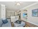 Open-concept living room showcasing modern furnishings, stylish decor, and an open design layout at 1300 Park West Blvd # 418, Mount Pleasant, SC 29466