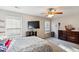 A bedroom with a ceiling fan, television, and dresser at 1452 Water Edge Dr, Charleston, SC 29492