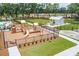 Community playground with a gazebo and walking path within a fenced area at 1640 Siloh Siloh Dr # 477, Mount Pleasant, SC 29466