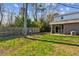 Backyard featuring a fenced yard, a grassy area, and a screened porch on the house at 1735 Boone Hall Dr # K14, Charleston, SC 29407
