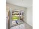 Kitchen features a sliding door leading to a screened porch or patio area at 1735 Boone Hall Dr # K14, Charleston, SC 29407