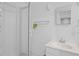 Bathroom featuring a sink, vanity, and shower with glass doors at 1902 Long Bend Dr # 1B, Seabrook Island, SC 29455