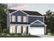Charming two-story home with a covered front porch, white trim, a two-car garage, and a green lawn at 2000 Middleton Dr, Goose Creek, SC 29445