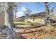 Home backyard with shed storage, lawn and tree coverage at 203 Birmingham Dr, Summerville, SC 29486
