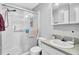 Bright bathroom with a walk-in shower and modern fixtures and finishes at 203 Birmingham Dr, Summerville, SC 29486
