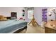 Inviting bedroom with a bed, playful decor, and a window offering natural light at 203 Birmingham Dr, Summerville, SC 29486