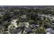 Scenic aerial shot featuring a lovely residential area with mature trees and beautiful homes, some with pools at 2058 Willowdale Ct, Mount Pleasant, SC 29466