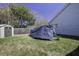 Lawn with privacy fence features a shed and covered trailer at 2058 Willowdale Ct, Mount Pleasant, SC 29466