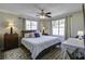 Bright bedroom with a cozy queen-size bed, two windows, and ample natural light at 2058 Willowdale Ct, Mount Pleasant, SC 29466