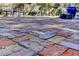 Close up of a red brick patio featuring a view of the backyard and comfortable seating at 214 E Doty Ave, Summerville, SC 29483