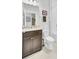 Bathroom with vanity, granite countertop, and toilet at 220 Garden Gate Way, Summerville, SC 29486