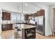 Modern kitchen with stainless steel appliances, granite countertops, and center island with seating at 220 Garden Gate Way, Summerville, SC 29486