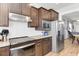 Kitchen featuring stainless steel appliances, granite countertops and white subway tile backsplash at 220 Garden Gate Way, Summerville, SC 29486
