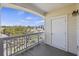 Private balcony offering a view of the surrounding neighborhood and blue sky at 2244 Ashley Crossing Dr # 1236, Charleston, SC 29414
