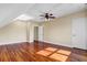 Large bedroom featuring wood flooring, ceiling fan, closet space, and natural light at 2399 Furman Dr, Charleston, SC 29414