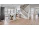 Bright dining room with a view of the staircase and entryway at 3554 Clambank Dr, Mount Pleasant, SC 29466