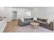 Comfortable living room features a gray sectional sofa, area rug and natural light at 3554 Clambank Dr, Mount Pleasant, SC 29466