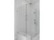 Frameless glass shower boasts subway tile, shower bench, and modern fixtures at 3554 Clambank Dr, Mount Pleasant, SC 29466