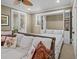 Bedroom with Murphy bed, comfortable seating, and access to the outdoors at 4008 Cameron Blvd, Isle of Palms, SC 29451