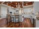Spacious kitchen with a large island, stainless steel appliances, and hardwood floors at 4008 Cameron Blvd, Isle of Palms, SC 29451