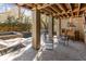 Spacious outdoor space with a pool, spa, patio seating, and ample room for entertainment at 4008 Cameron Blvd, Isle of Palms, SC 29451