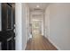 Inviting entryway with wood flooring, modern lighting, and a welcoming atmosphere at 416 Duskywing Dr, Goose Creek, SC 29445