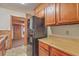 Kitchen featuring wood cabinets and open access to the living room at 417 Judy Dr, Goose Creek, SC 29445