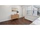 Cozy living room with hardwood floors, modern decor, and a view to the kitchen at 511 Sarah St, Charleston, SC 29407