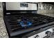 Close-up shot of an oven on, highlighting its features and modern design at 523 Eastern Isle Ave, Summerville, SC 29486