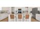 Kitchen with large island, modern appliances and seating at 550 Richfield Way, Summerville, SC 29486
